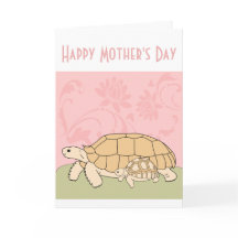 Anpassade Sulcata Mor's Day Card 10