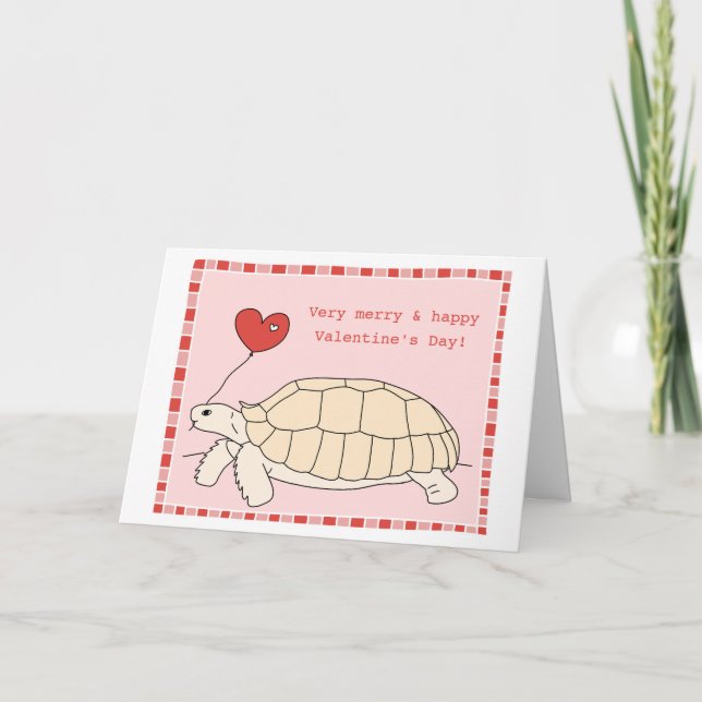 Anpassade Sulcata Tortoise Card Helgkort (Framsida)
