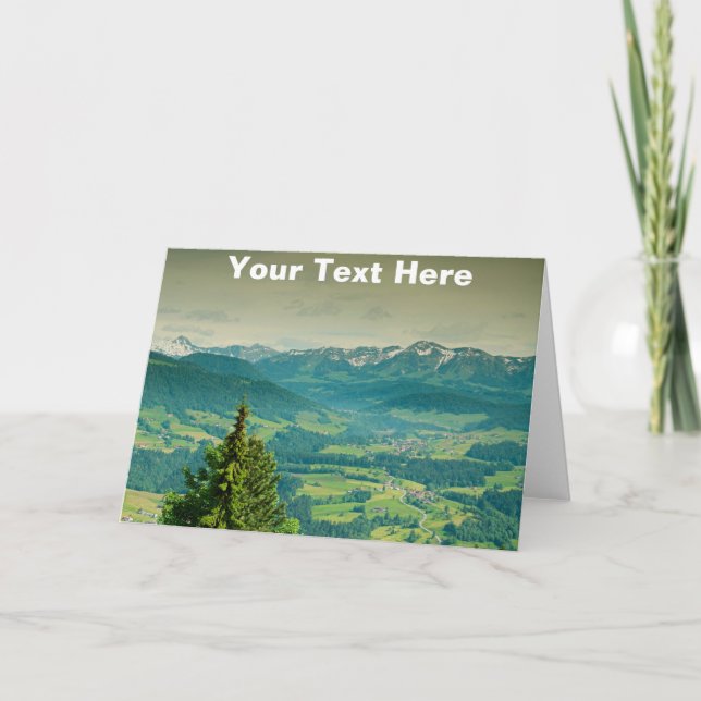 Anpassade Sulzberg, Österrike Kort (Framsida)