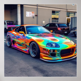 Anpassade superbilar:Fet färg och ändringar Poster