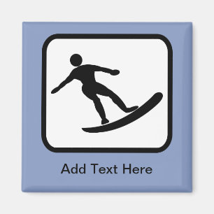 Anpassade Surfer Logotyp Magnet
