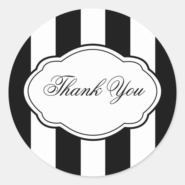 Anpassade Svart & vit etikett (Framsida)