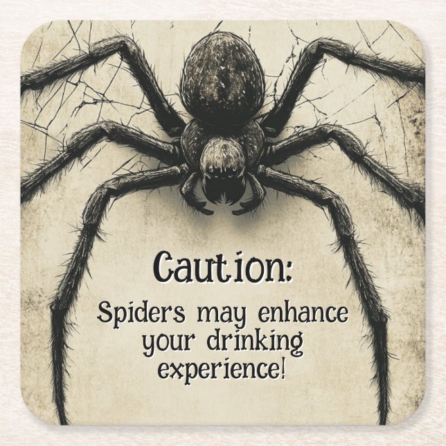 Anpassade Svinklingning Bash med spaltspenat HALLO Underlägg Papper Kvadrat (Framsidan)