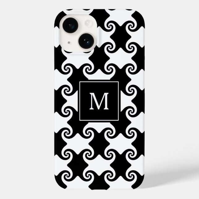 Anpassade Swirl formar Celtic like w/ Monogram (Baksida)