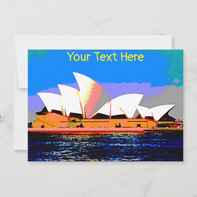 Anpassade Sydney Opera House Card (Framsida)