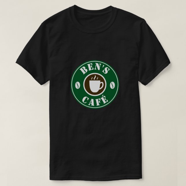 Anpassade t-shirts för barista för kafé eller kaff (Design framsida)