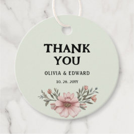 Anpassade tack för event gåvor etiketter