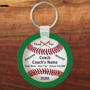 Anpassade, Tack Gift for Baseball Coach Nyckelring