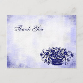 Anpassade tack-kort med blommotiv på falskt canvas vykort