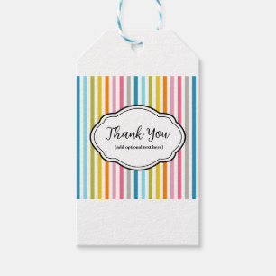 Anpassade Tack Sticker Rainbow Rand Presentetikett