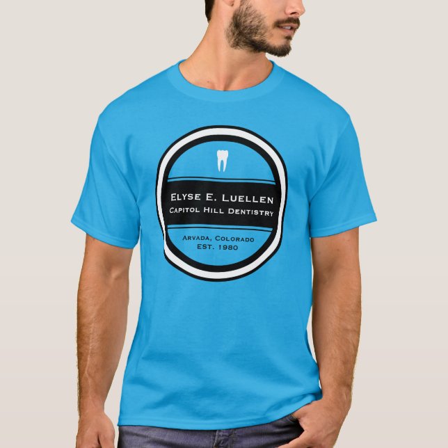 Anpassade Tandvård Circle T Shirt (Framsida)