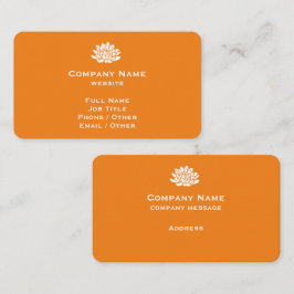 Anpassade Tangerine-Affärskort Visitkort