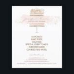 Anpassade tårtor Bagare Event Patisserie Flyer Gir<br><div class="desc">Anpassade tårtor Bagare Event Patisserie Flyer Girly</div>