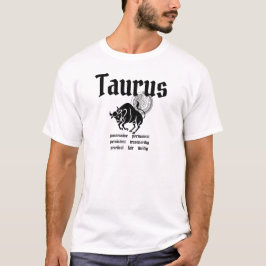 Anpassade Taurus-trakter av grekisk-stil Zodiac T Shirt