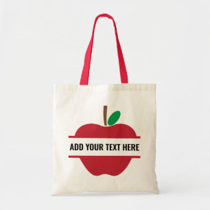 Anpassade Teacher Apple Tygkasse