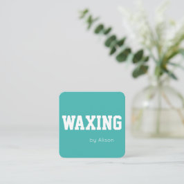 Anpassade teal Waxing eller annat yrke Fyrkantigt Visitkort