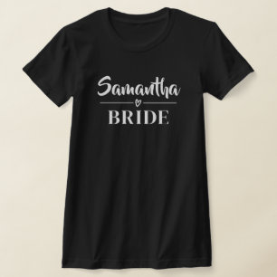 Anpassade Team Bride T-shirts, Bachelorette Retro T Shirt