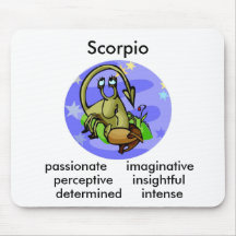 Anpassade Tecknad Scorpio traits Zodiac