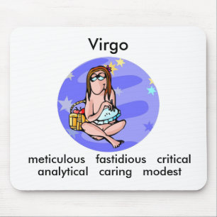 Anpassade Tecknad Våg traits Zodiac Musmatta