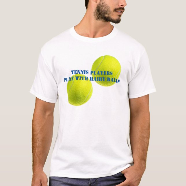 Anpassade Tennis Ballsy Banter T Shirt (Framsida)