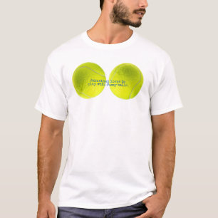 Anpassade Tennis Fuzzy Boll Player T Shirt