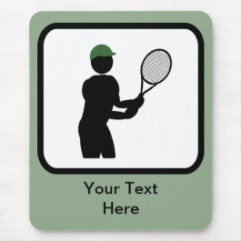 Anpassade Tennis Player Logotyp Musmatta