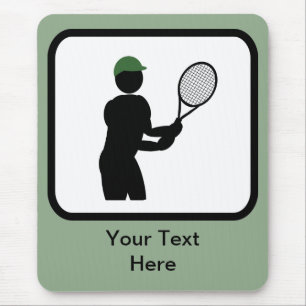 Anpassade Tennis Player Logotyp Musmatta