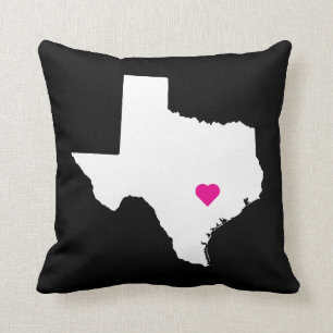 Anpassade Texas State Kärlek Reversible Pillow Kudde