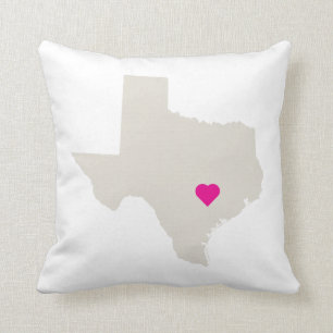 Anpassade Texas State Kärlek Reversible Pillow Kudde