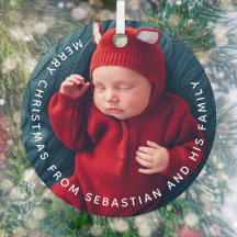 Anpassade Text & Photo Elegant God jul