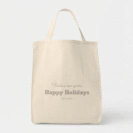 Anpassade text snyggt skript för modernt trendig tygkasse