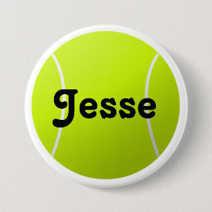 Anpassade Text Tennis Boll för spelare & Fläkt Knapp