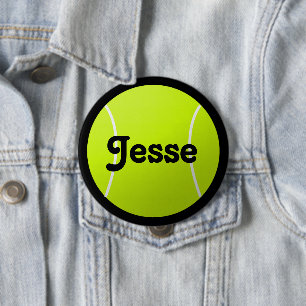 Anpassade Text Tennis Boll för spelare & Fläkt Knapp