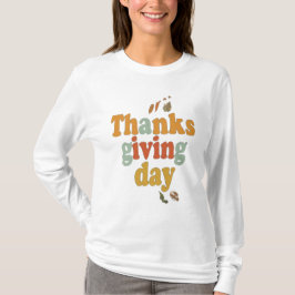 Anpassade Thanksgiving Långärmad T-Shirt