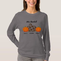 Anpassade Thanksgiving Pumpkin T-shirt
