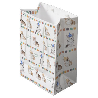 Anpassade Tid till PAWTY Corgi Wrapping Papper