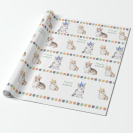 Anpassade till PAWTY Corgi Presentpapper