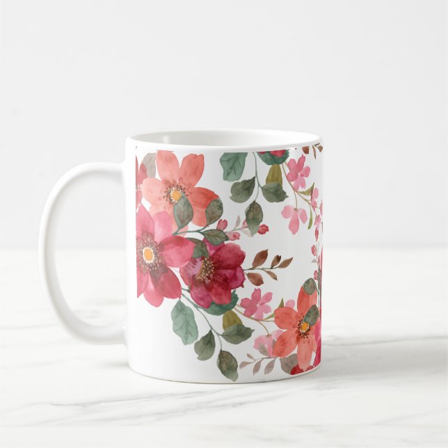 Anpassade Timless Red Kaffemugg (Vänster)