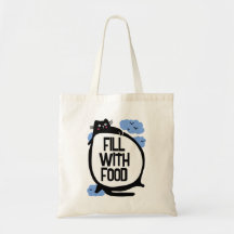 Anpassade Tjock Kat Tote Bag