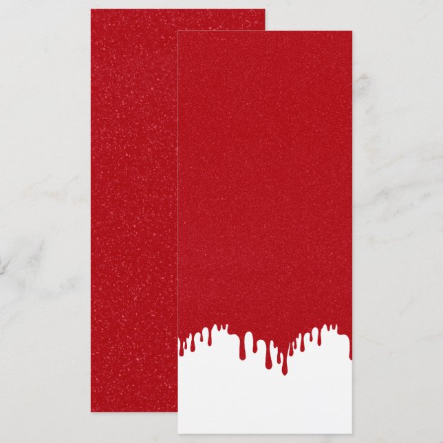 Anpassade Tomato Red & White-kort för platt drivni (Fram/baksida)