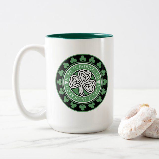 Anpassade Tone St. Patrick's Day Mugg 15 oz (Med munk)