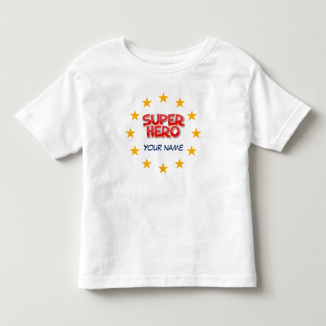 Anpassade toppen-hjälte t shirt (Framsida)