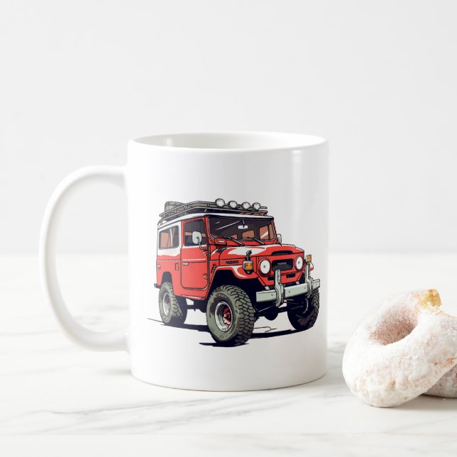 Anpassade Toyota FJ40 Land Cruiser Mugg (Med munk)