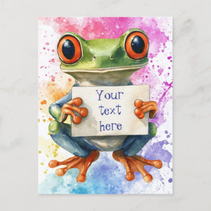 Anpassade Träd Frog - vykort