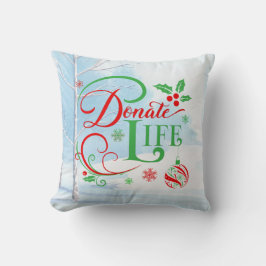 Anpassade Transplant Mottagare och jul Kudde