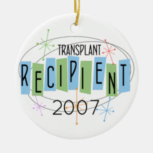 Anpassade Transplantationsmottagare Julgransprydnad Keramik