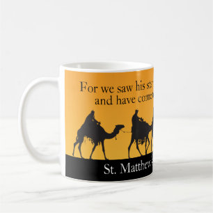 Anpassade Tre Wise Manar Religiösa jul Kaffemugg