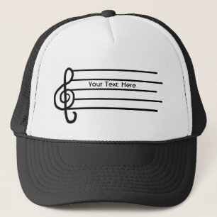 Anpassade treble cleo Music hat Truckerkeps