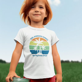 Anpassade Tropical Island Handflatan Träd Cute T Shirt