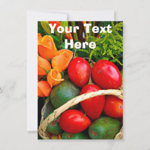 Anpassade tropiskt fruktkort